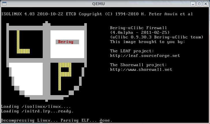 Bering-uClibc 4.x boot screenshot